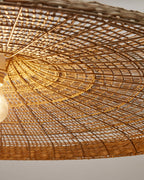 Japandi Lampenschirm Cruilles – Rattan, Natur, Ø 100 cm – weitere Ansicht