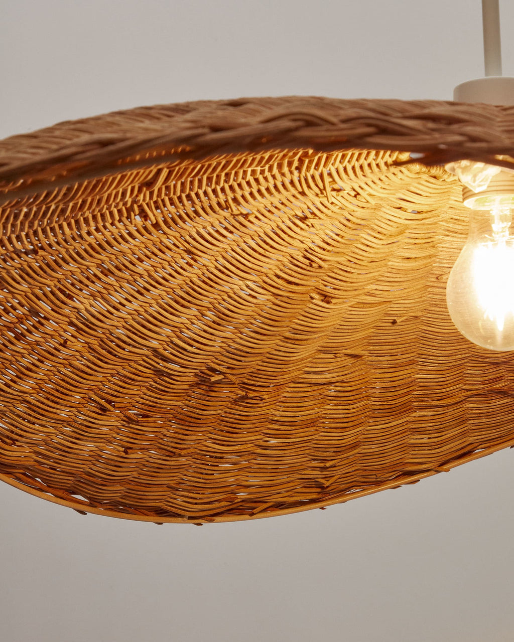 Japandi Lampenschirm Bisbal – Rattan, Natur, Ø 80 cm – weitere Ansicht
