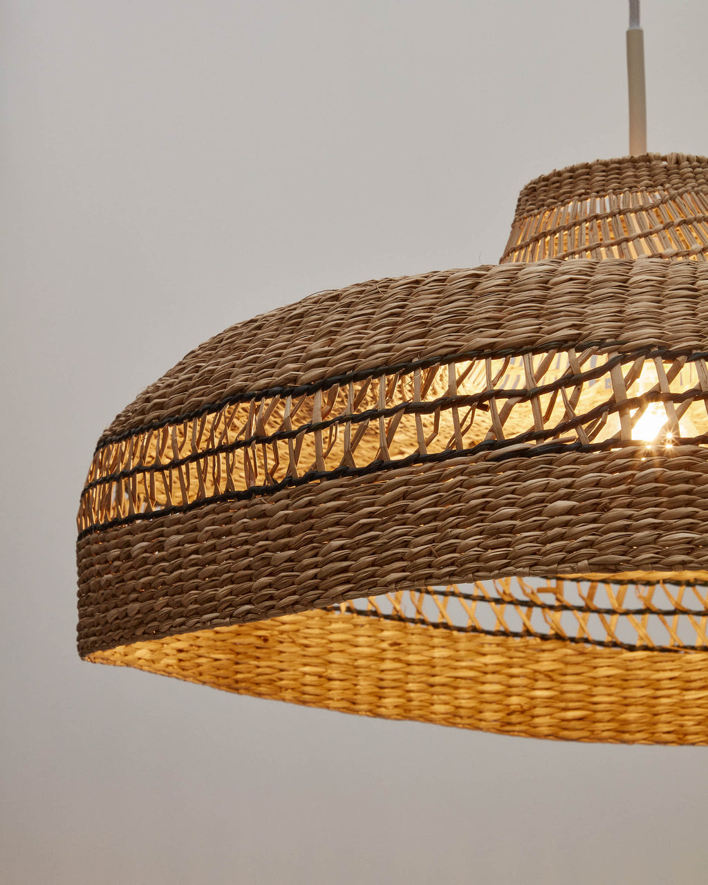 Japandi Lampenschirm Rupia – Rattan, Natur, Ø 55 cm – weitere Ansicht