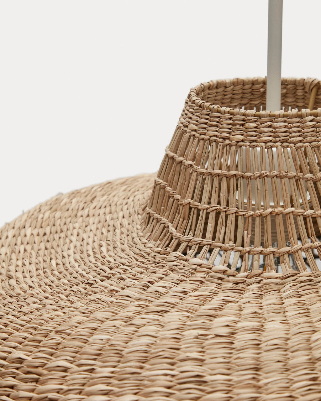Japandi Lampenschirm Rupia – Rattan, Natur, Ø 55 cm – weitere Ansicht