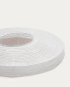 Japandi Lampenschirm Hila – Papier, Weiß, Ø 30 cm – weitere Ansicht