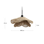 Japandi Lampenschirm Pontos – Jute, Natur, Ø 50 cm – weitere Ansicht