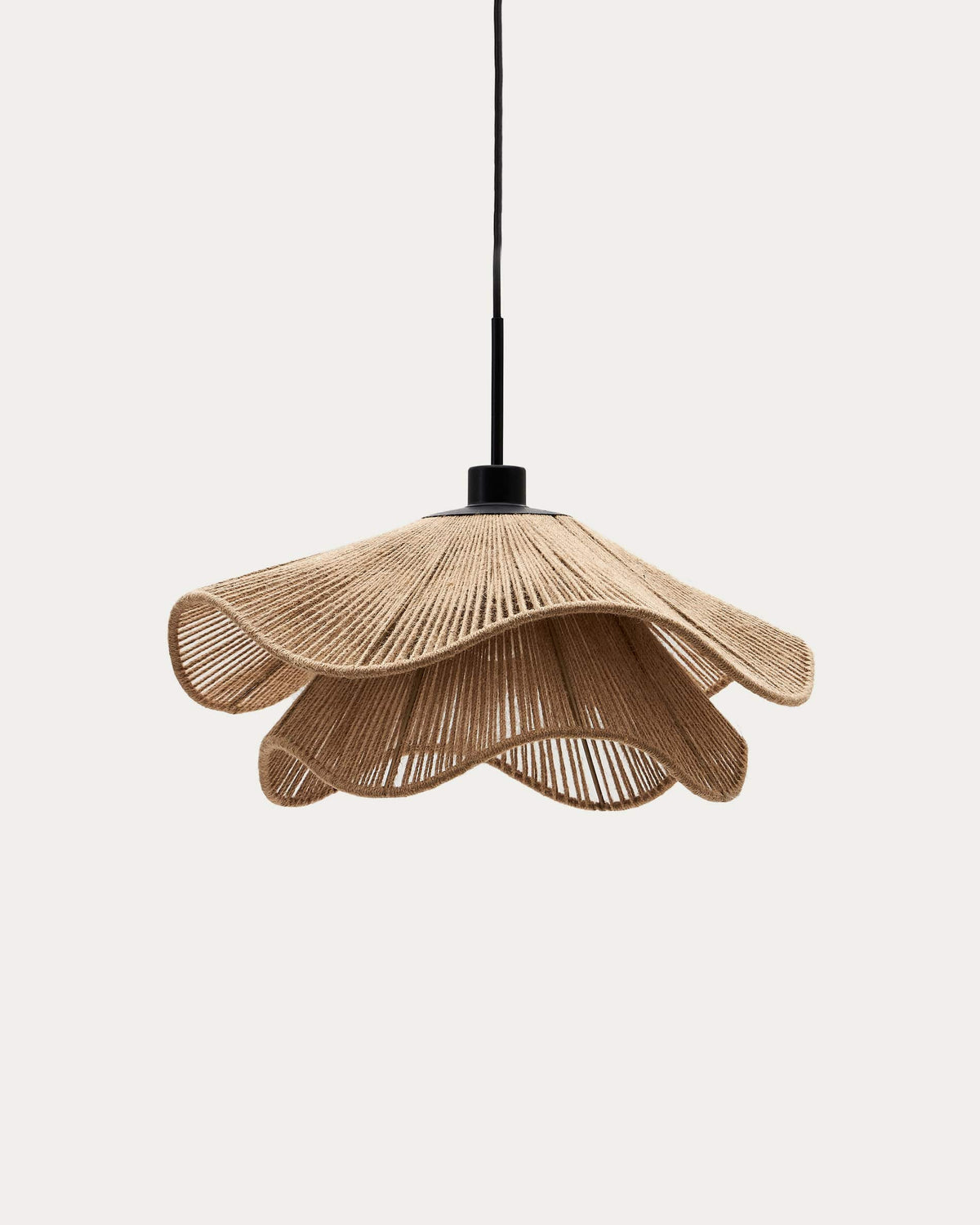 Japandi Lampenschirm Pontos – Jute, Natur, Ø 50 cm – Produktansicht