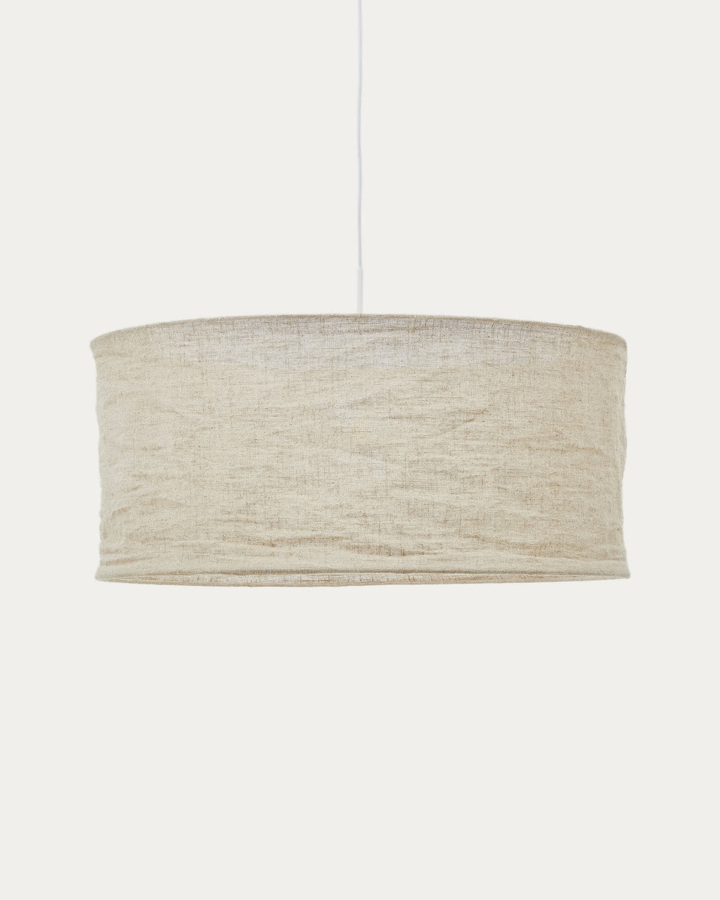 Japandi Lampenschirm Mariela – Leinen, Beige, Ø 80 × 40 cm – Produktansicht
