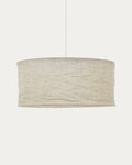 Japandi Lampenschirm Mariela – Leinen, Beige, Ø 80 × 40 cm – Produktansicht