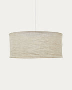 Japandi Lampenschirm Mariela – Leinen, Beige, Ø 80 × 40 cm – Produktansicht