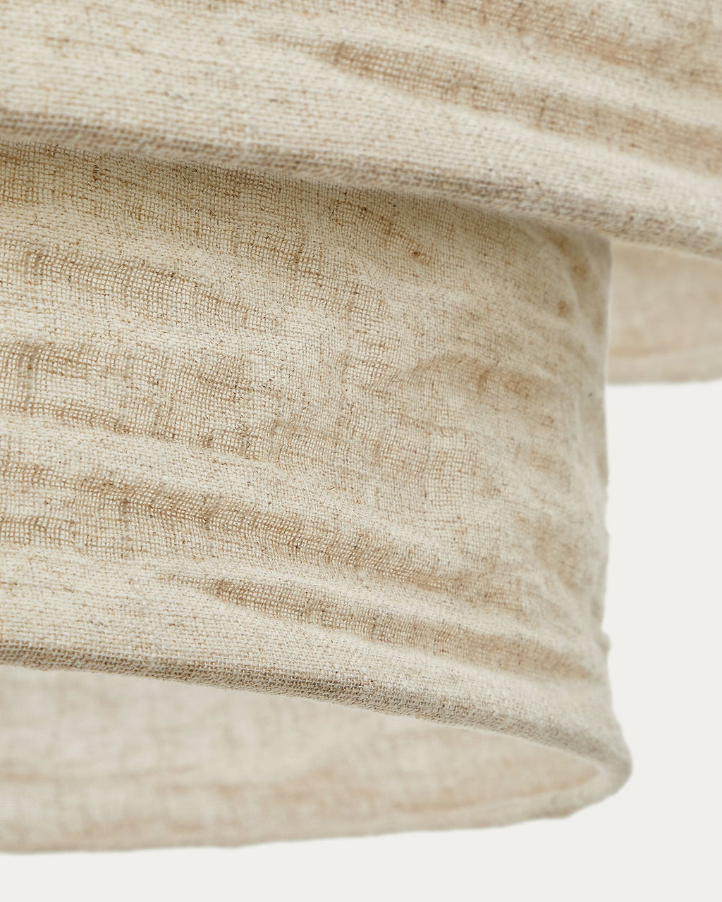Japandi Lampenschirm Mariela – Leinen, Beige, Ø 40 × 34 cm – weitere Ansicht