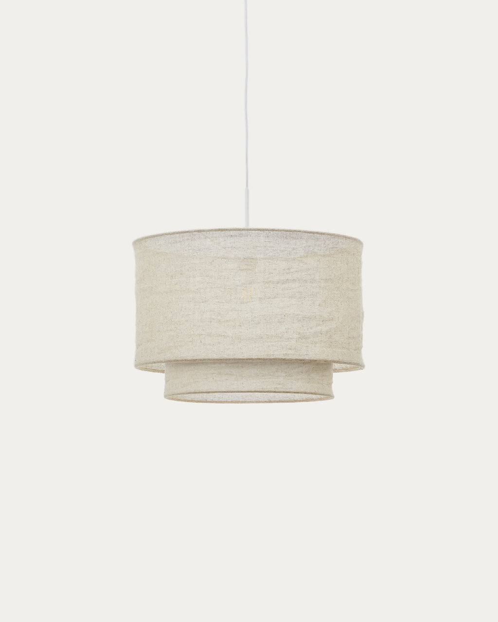 Japandi Lampenschirm Mariela – Leinen, Beige, Ø 40 × 34 cm – Produktansicht