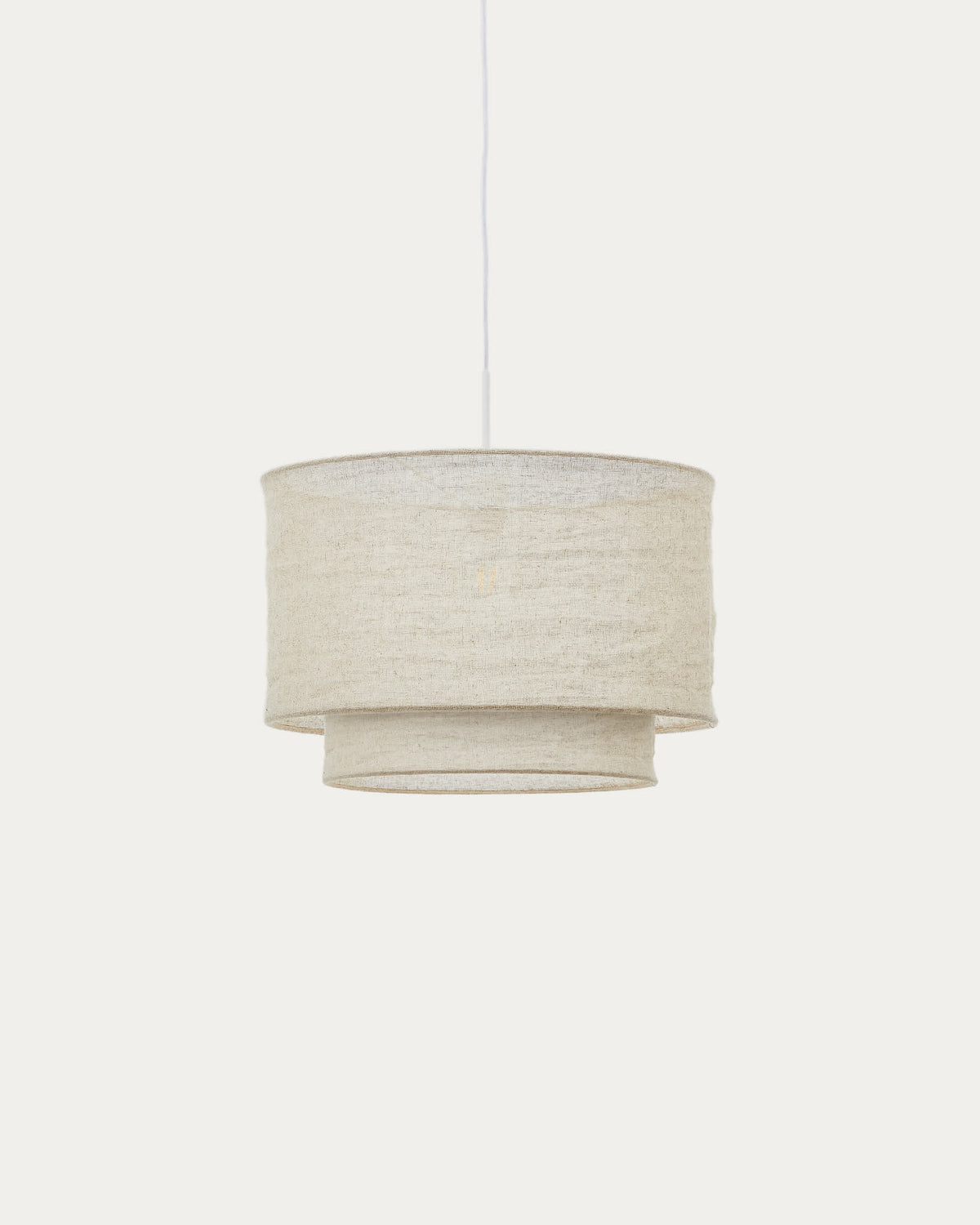 Japandi Lampenschirm Mariela – Leinen, Beige, Ø 40 × 34 cm – Produktansicht