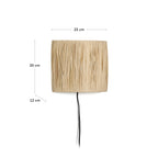 Japandi Wandleuchte Pulmi – Rattan, Braun – weitere Ansicht
