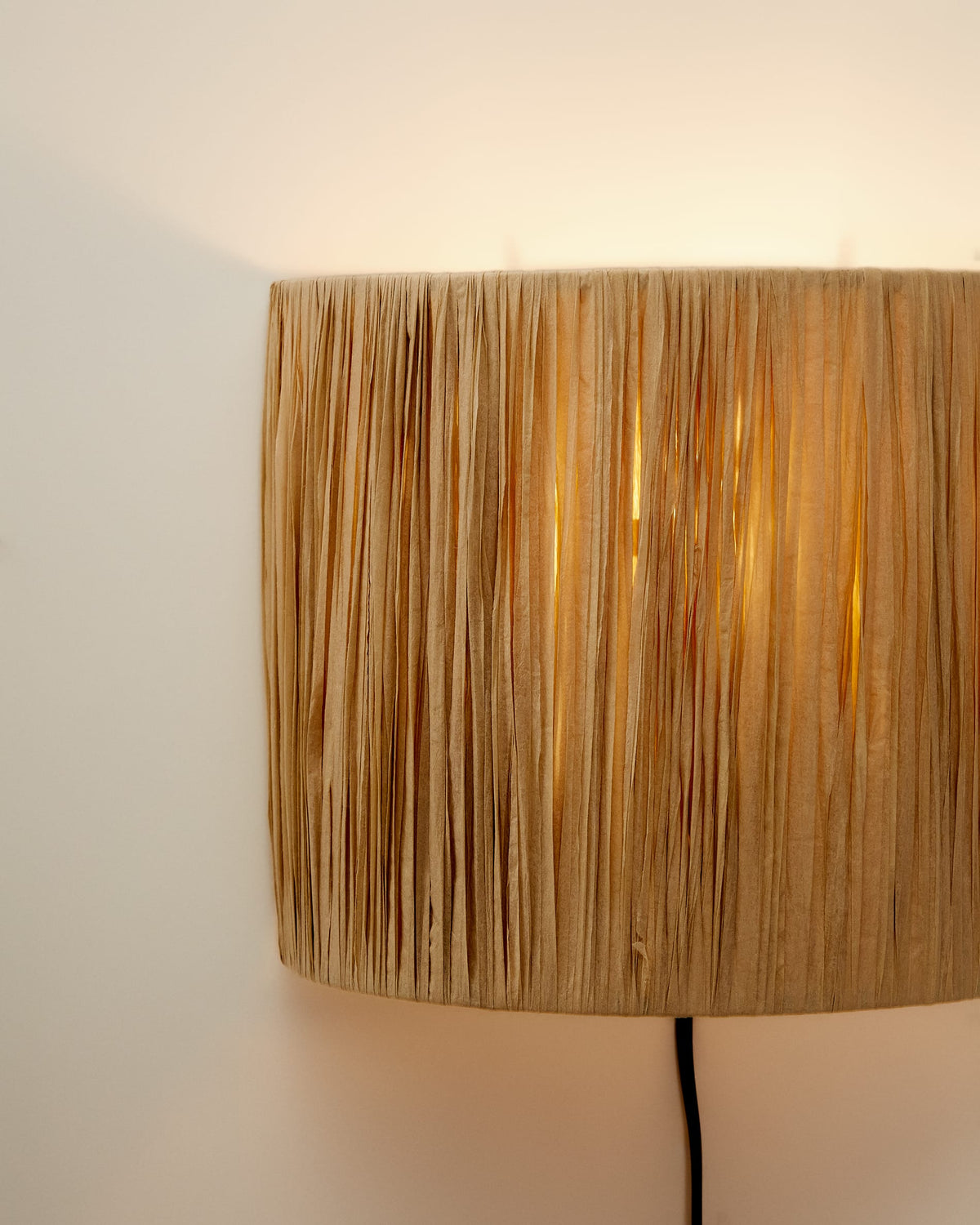 Japandi Wandleuchte Pulmi – Rattan, Braun – weitere Ansicht
