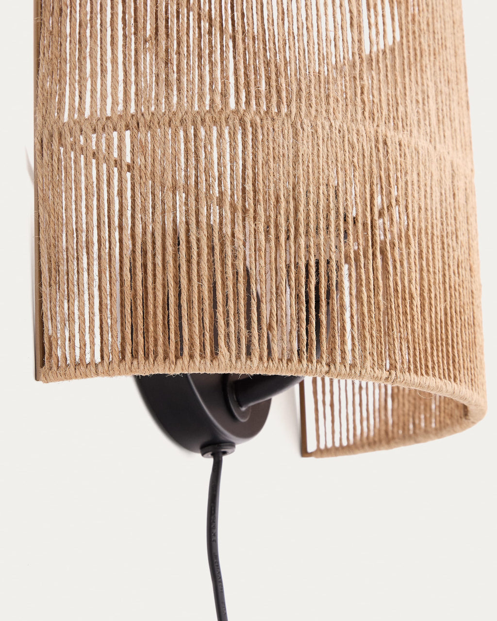 Japandi Wandleuchte Canar – Jute, Natur – weitere Ansicht