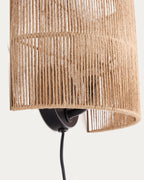 Japandi Wandleuchte Canar – Jute, Natur – weitere Ansicht