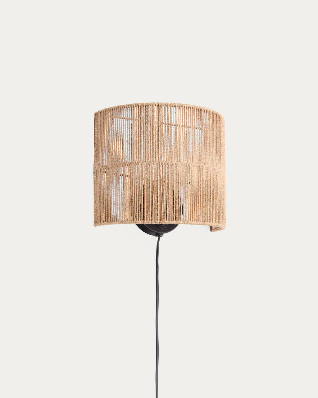 Japandi Wandleuchte Canar – Jute, Natur – Produktansicht