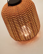 Japandi Tischlampe Saranella – Kunstrattan, Braun – weitere Ansicht