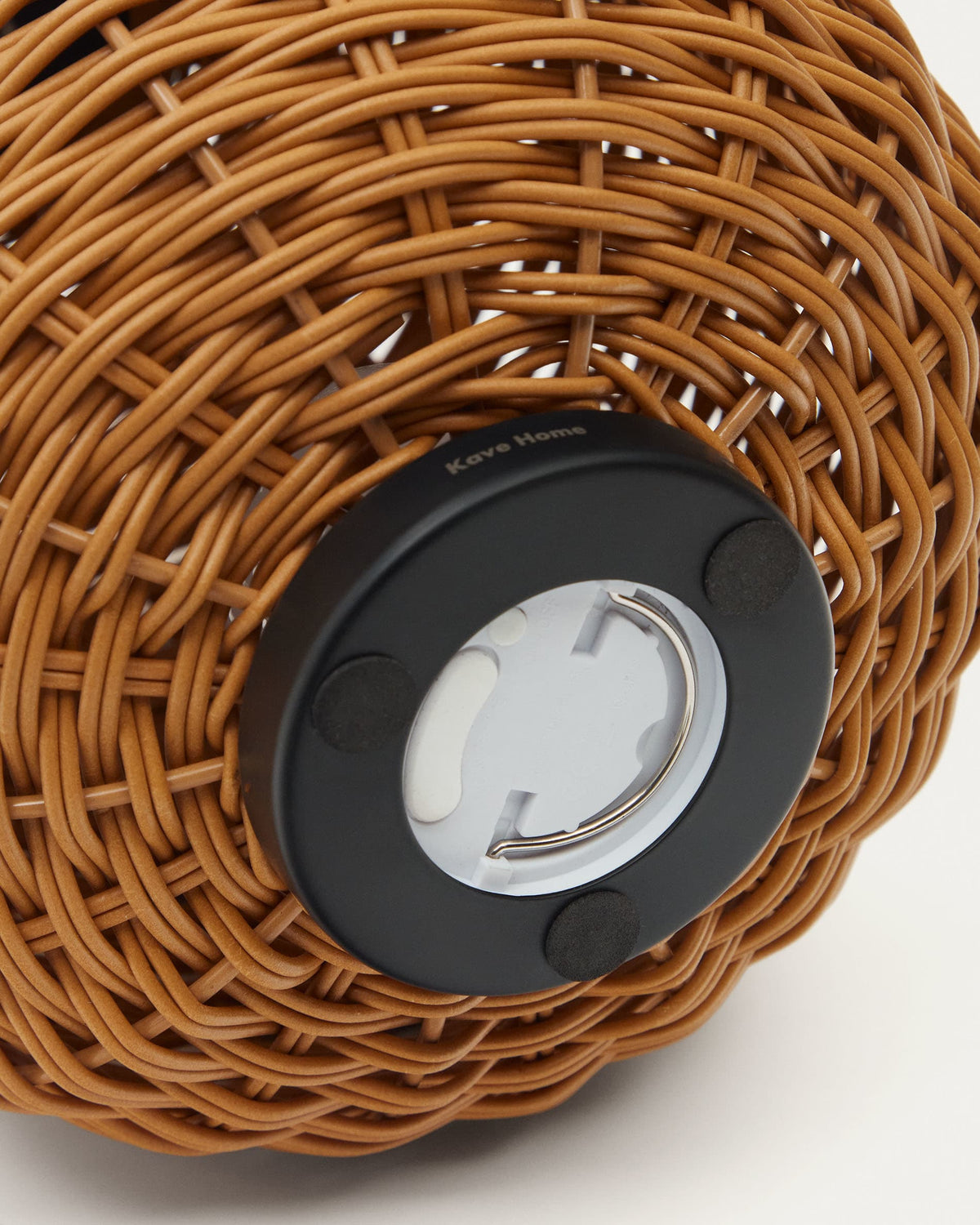 Japandi Tischlampe Saranella – Kunstrattan, Braun – weitere Ansicht