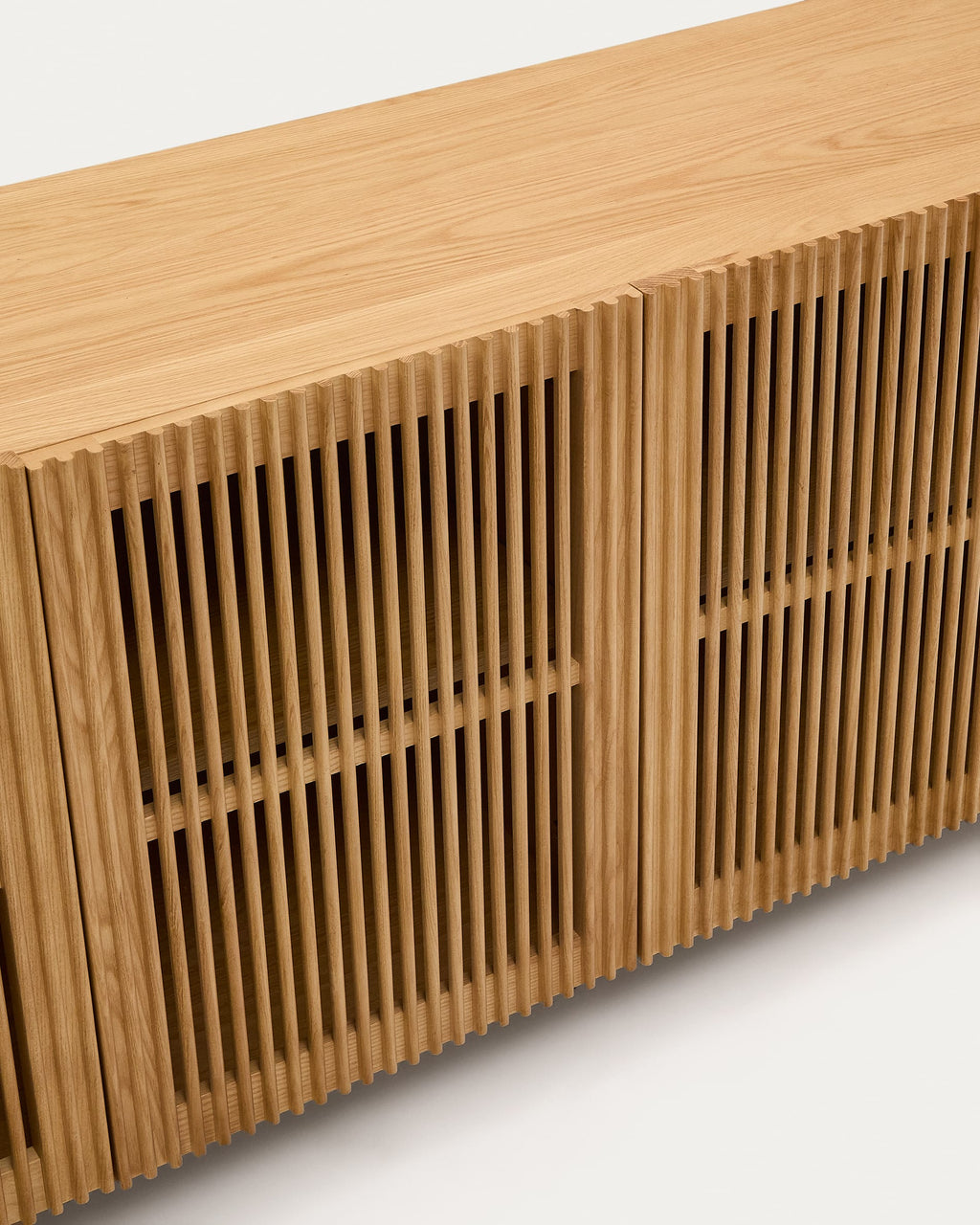 Japandi Sideboard Beyla – Eichenfurnier, Braun, 180 × 71,5 cm – weitere Ansicht