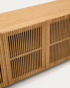 Japandi Sideboard Beyla – Eichenfurnier, Braun, 180 × 71,5 cm – weitere Ansicht