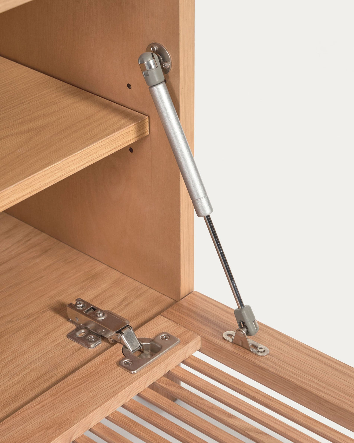 Japandi TV-Möbel Beyla – Eichenfurnier, Braun, 180 × 49,5 cm – weitere Ansicht
