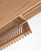 Japandi TV-Möbel Beyla – Eichenfurnier, Braun, 180 × 49,5 cm – weitere Ansicht