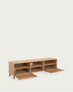 Japandi TV-Möbel Beyla – Eichenfurnier, Braun, 180 × 49,5 cm – weitere Ansicht