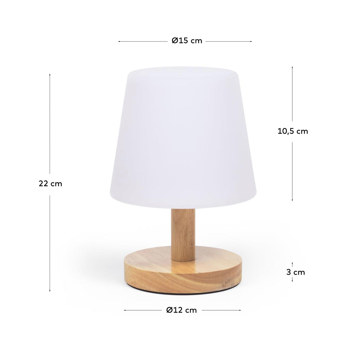 Japandi Tischlampe Ambar – Kunststoff, Mehrfarbig – weitere Ansicht