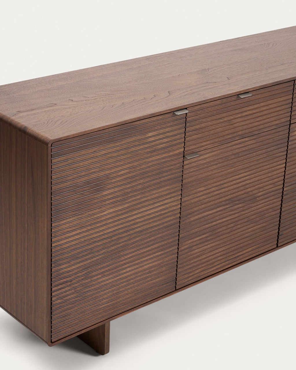 Japandi Highboard Norlen – Holzwerkstoff, Dunkelbraun, 194,5 × 78 cm – weitere Ansicht
