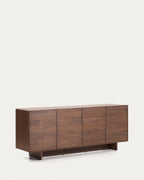 Japandi Highboard Norlen – Holzwerkstoff, Dunkelbraun, 194,5 × 78 cm – weitere Ansicht