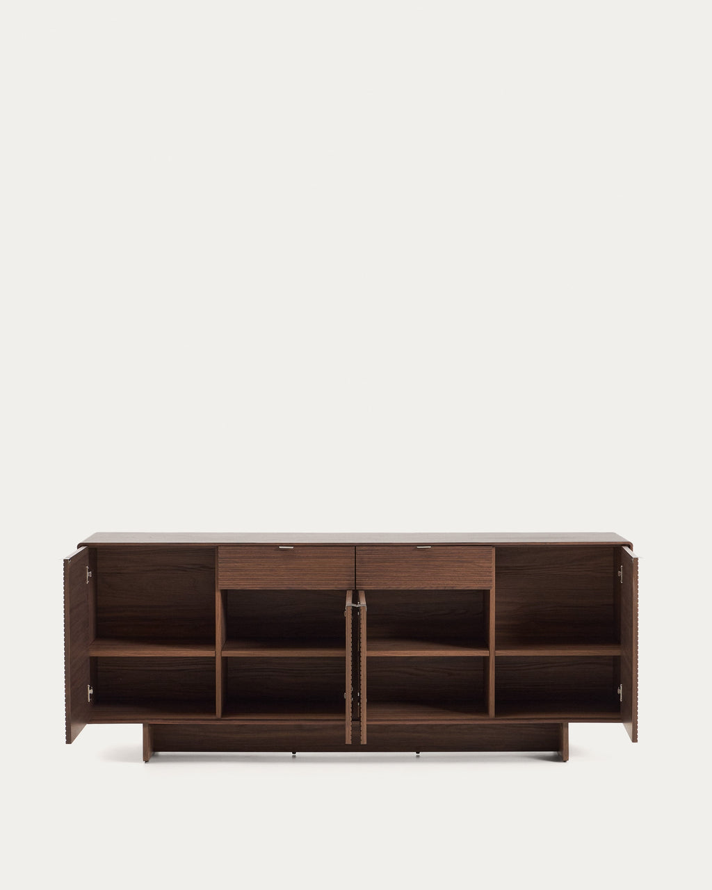 Japandi Highboard Norlen – Holzwerkstoff, Dunkelbraun, 194,5 × 78 cm – weitere Ansicht