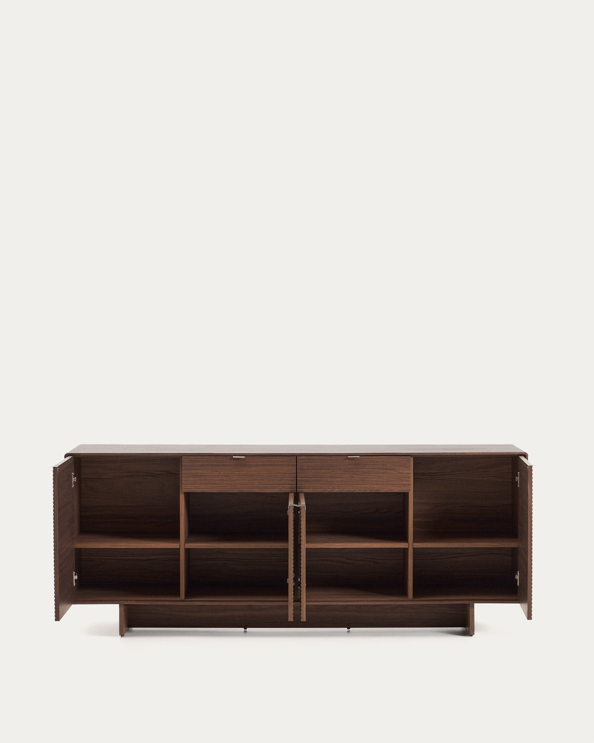 Japandi Highboard Norlen – Holzwerkstoff, Dunkelbraun, 194,5 × 78 cm – weitere Ansicht