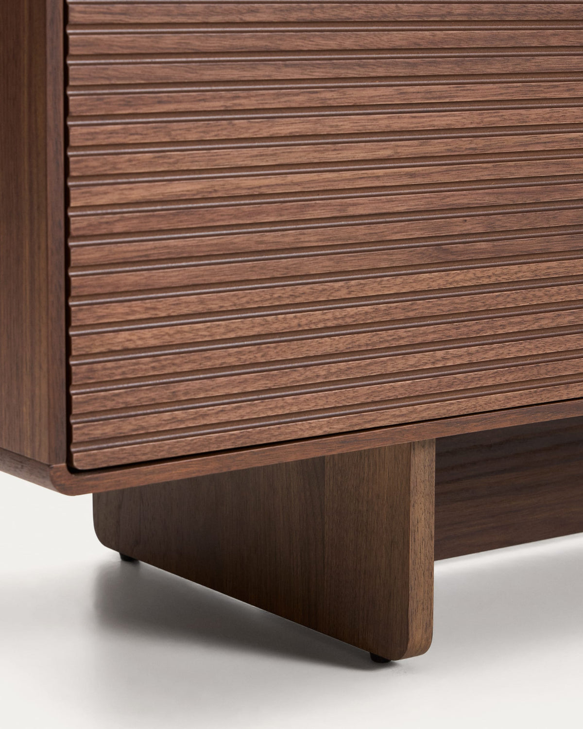 Japandi TV-Möbel Norlen – Holzwerkstoff, Dunkelbraun, 200 × 46 cm – weitere Ansicht
