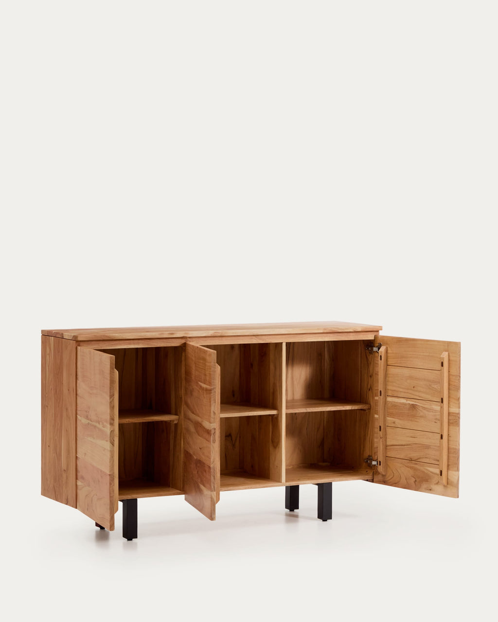 Japandi Sideboard Uxue – Akazie, Beige, 150 × 88 cm – weitere Ansicht