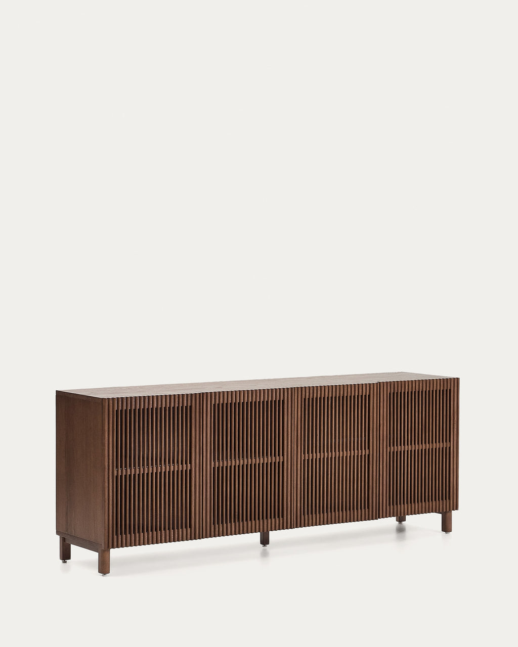 Japandi Sideboard Beyla – Eschenfurnier, Nussbaum, 180 × 71,5 cm – weitere Ansicht