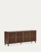 Japandi Sideboard Beyla – Eschenfurnier, Nussbaum, 180 × 71,5 cm – weitere Ansicht