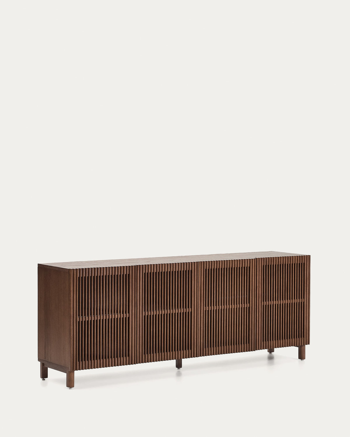 Japandi Sideboard Beyla – Eschenfurnier, Nussbaum, 180 × 71,5 cm – weitere Ansicht