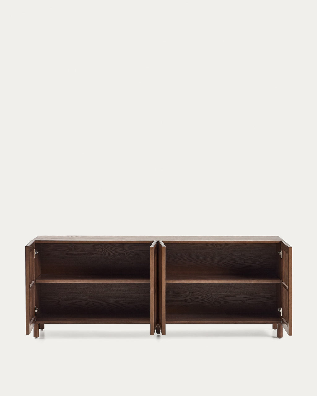Japandi Sideboard Beyla – Eschenfurnier, Nussbaum, 180 × 71,5 cm – weitere Ansicht