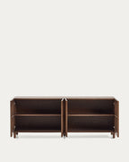 Japandi Sideboard Beyla – Eschenfurnier, Nussbaum, 180 × 71,5 cm – weitere Ansicht
