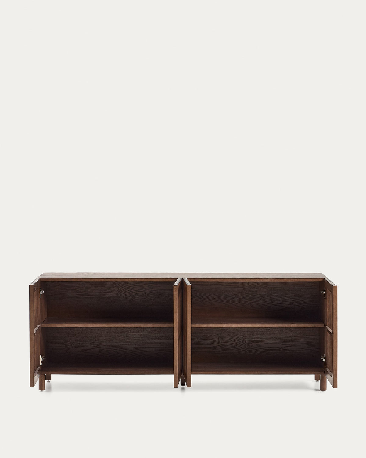 Japandi Sideboard Beyla – Eschenfurnier, Nussbaum, 180 × 71,5 cm – weitere Ansicht