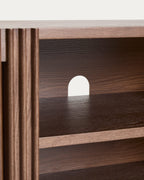Japandi TV-Möbel Beyla – Eschenfurnier, Nussbaum, 180 × 49,5 cm – weitere Ansicht
