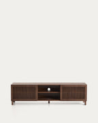 Japandi TV-Möbel Beyla – Eschenfurnier, Nussbaum, 180 × 49,5 cm – weitere Ansicht