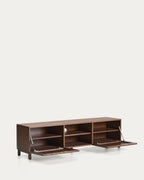 Japandi TV-Möbel Beyla – Eschenfurnier, Nussbaum, 180 × 49,5 cm – weitere Ansicht