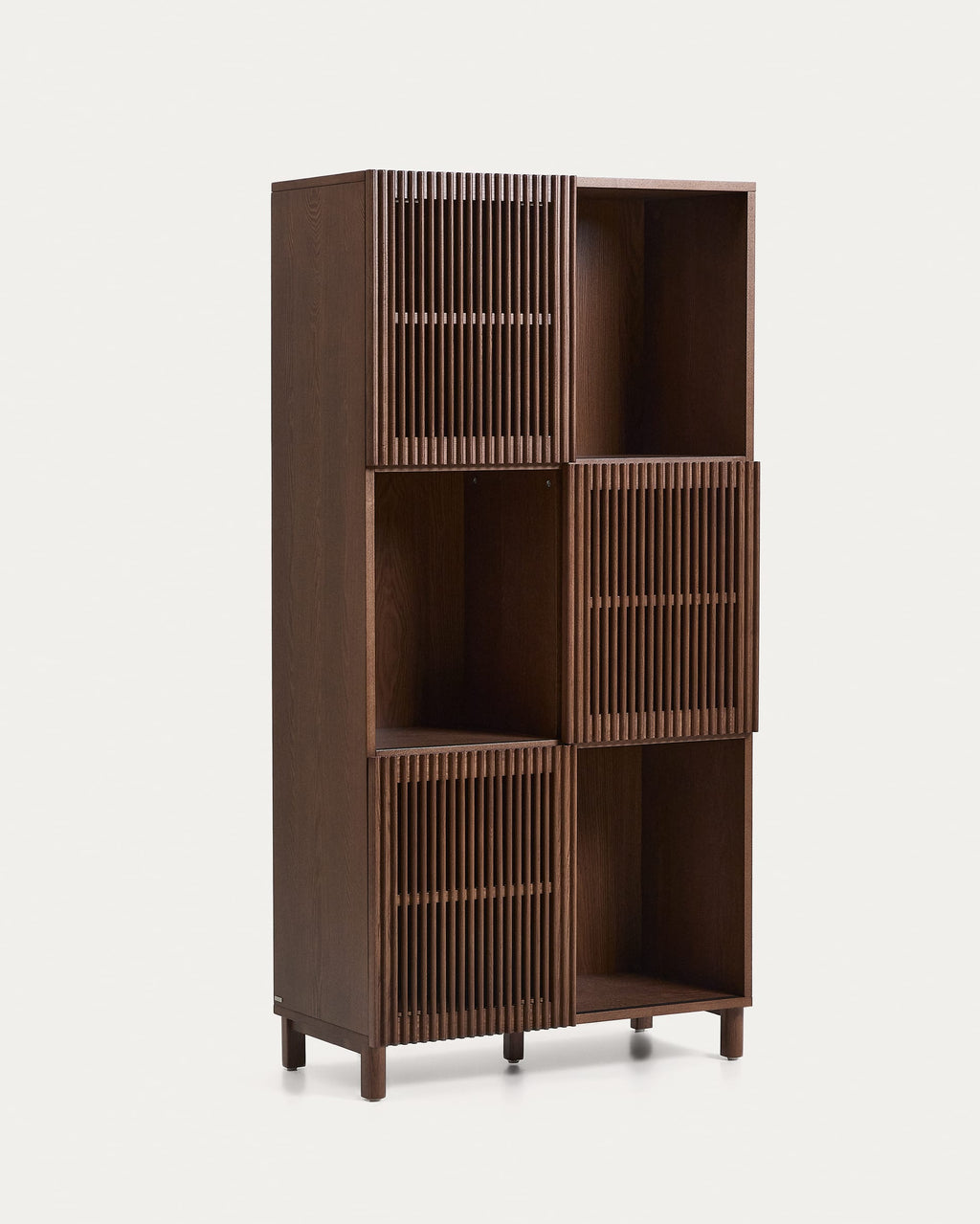 Japandi Regal Beyla – Holzwerkstoff, Nussbaum, 84,5 × 170 cm – weitere Ansicht