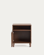 Japandi Nachttisch Beyla – Holzwerkstoff, Nussbaum, 53 × 62,5 cm – weitere Ansicht