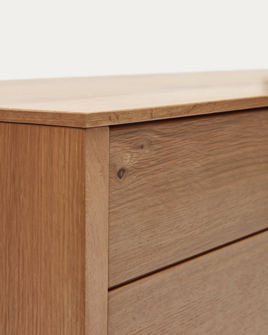 Japandi Sideboard Alguema – Eichenfurnier, Natur, 200 × 74 cm – weitere Ansicht