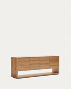 Japandi Sideboard Alguema – Eichenfurnier, Natur, 200 × 74 cm – weitere Ansicht