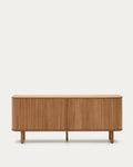 Japandi Sideboard Mailen – Eschenfurnier, Natur, 180 × 75 cm – Produktansicht