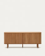 Japandi Sideboard Mailen – Eschenfurnier, Natur, 180 × 75 cm – Produktansicht