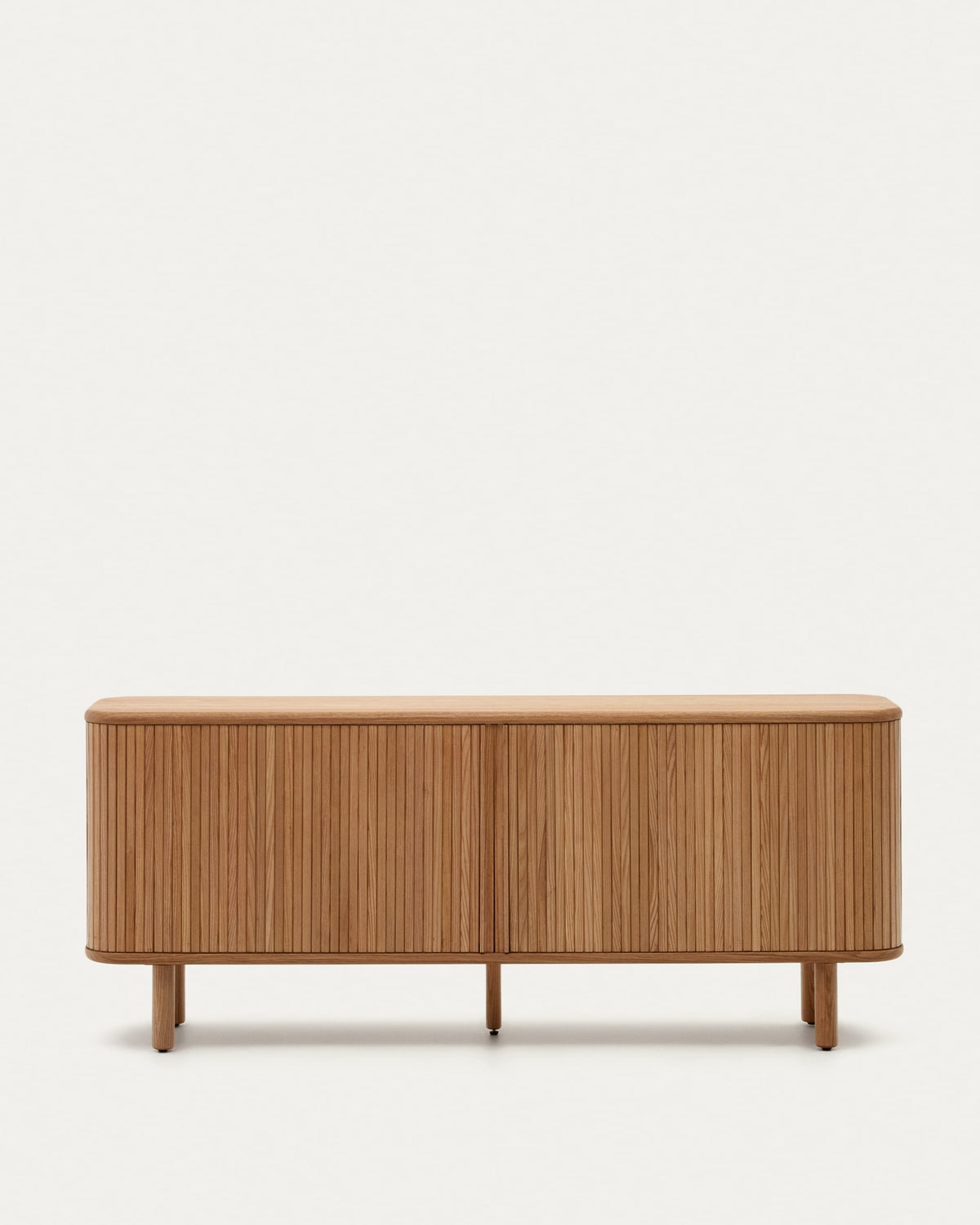 Japandi Sideboard Mailen – Eschenfurnier, Natur, 180 × 75 cm – Produktansicht