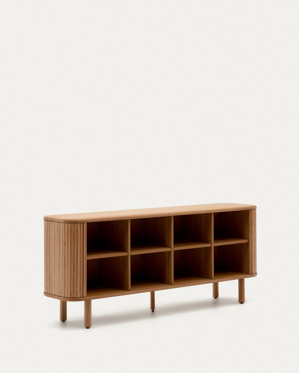 Japandi Sideboard Mailen – Eschenfurnier, Natur, 180 × 75 cm – weitere Ansicht