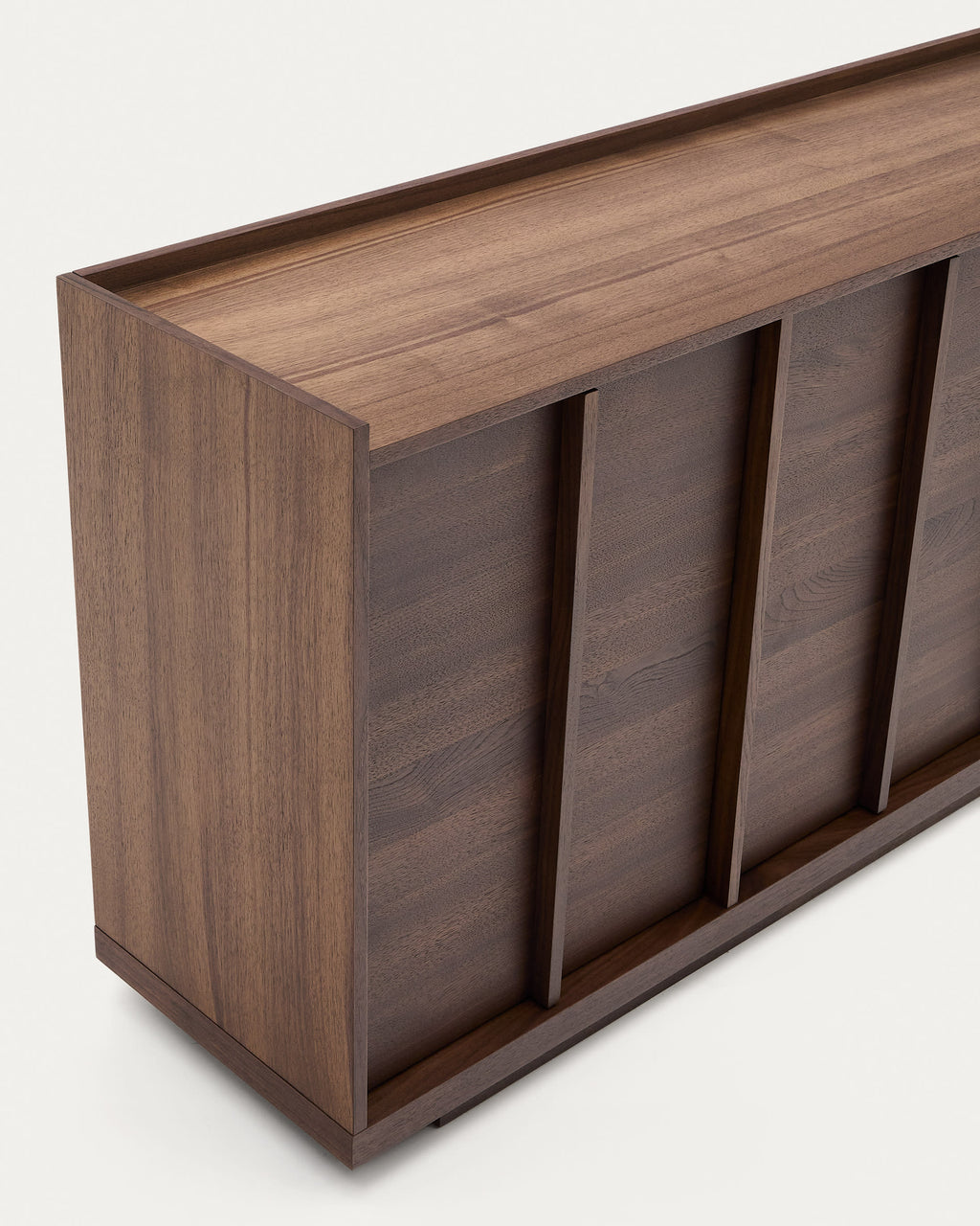 Japandi Sideboard Onix – Walnussfurnier, Dunkelbraun, 200 × 80 cm – weitere Ansicht
